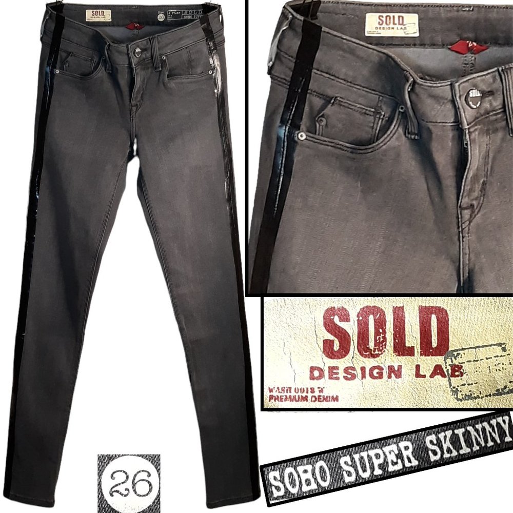 "SOHO Super Skinny" w/side stripe 🧾